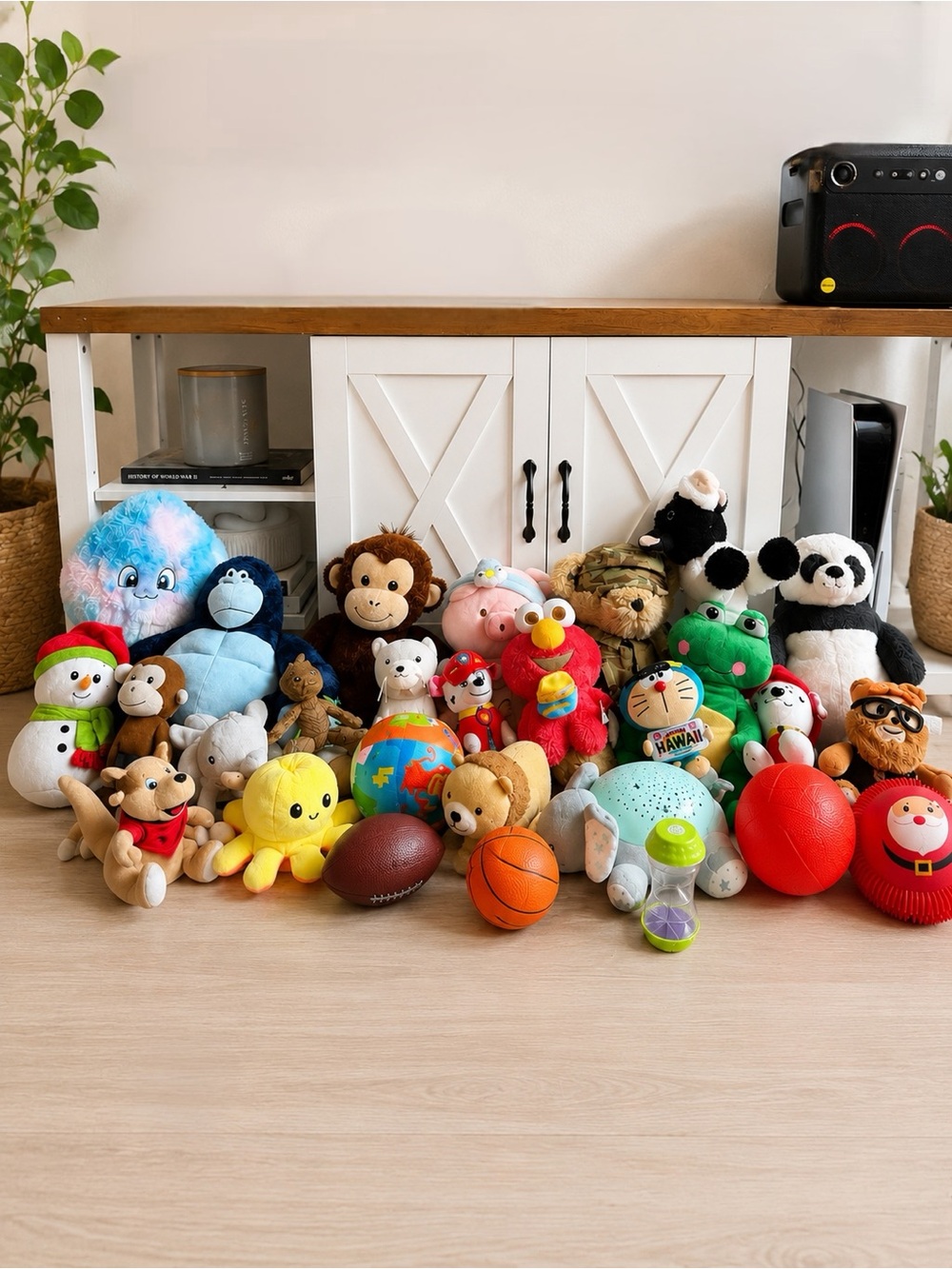 Assorted Kids Plush Toy Set - Multi-Color Soft Animals and Characters